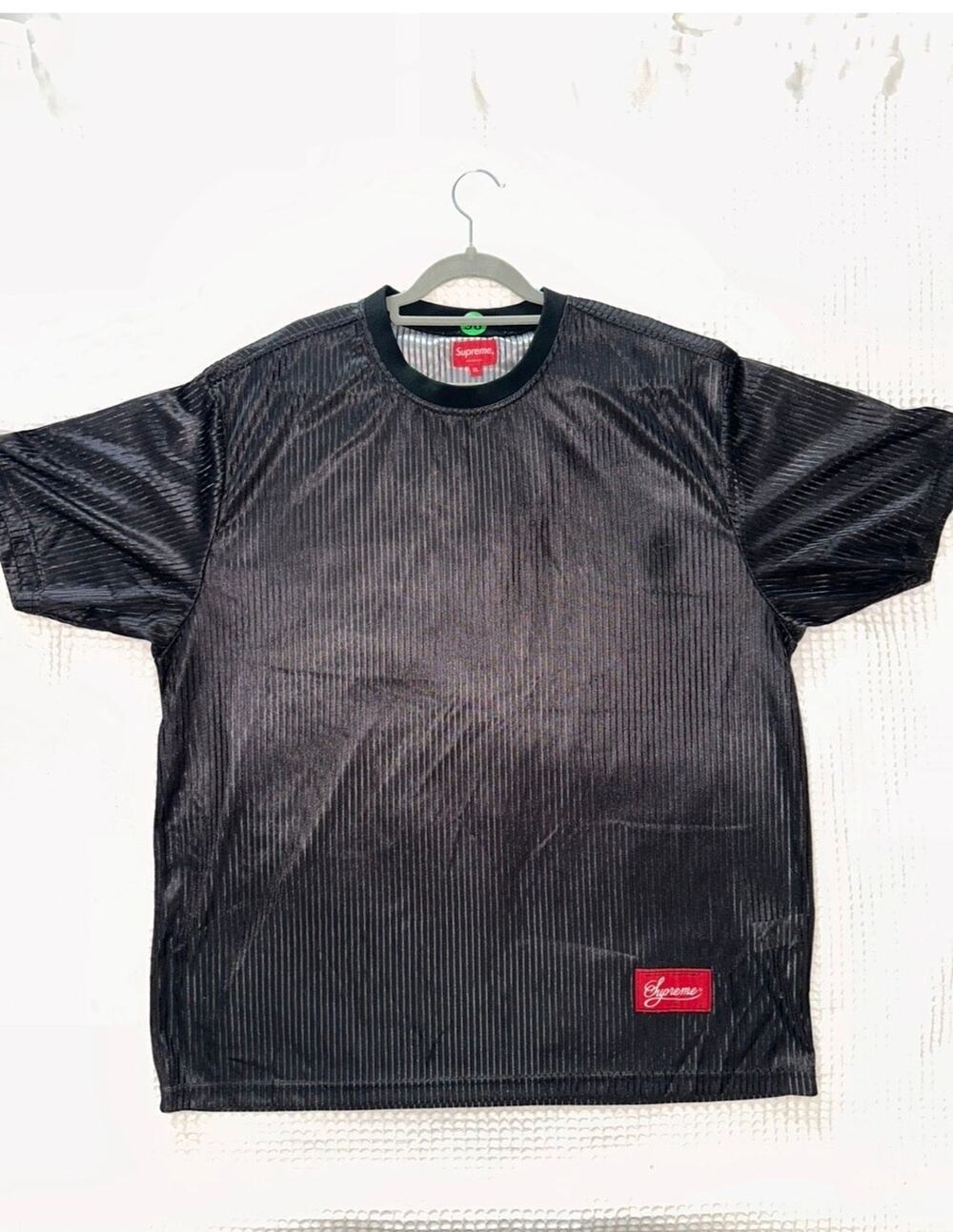 No.96 Supreme Gradient Mesh Stripe Jersey Black SS23